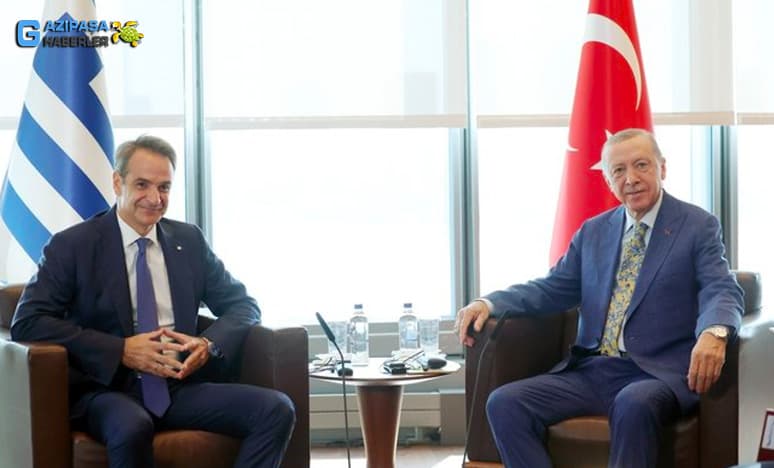 Başkan Tayyip Erdoğan Miçotakis'i Kabul Etti...