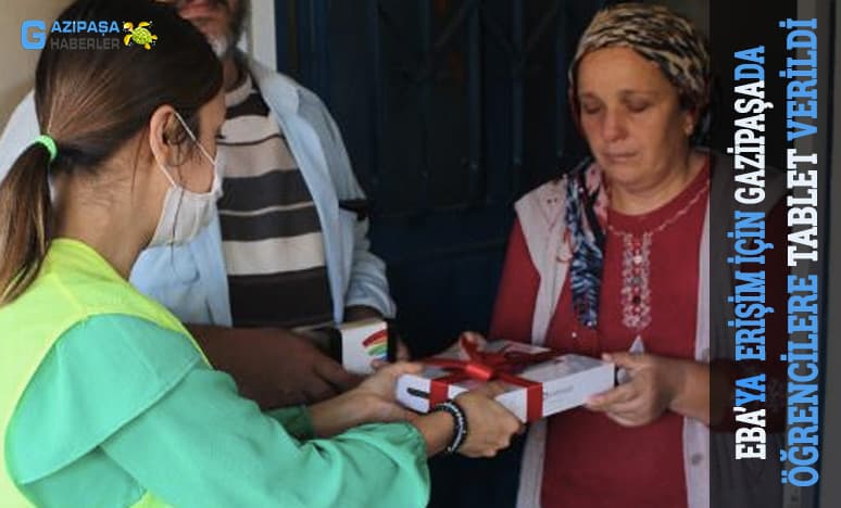 Eba'ya Erişim Gazipaşa Öğrencilere Tablet Verildi 