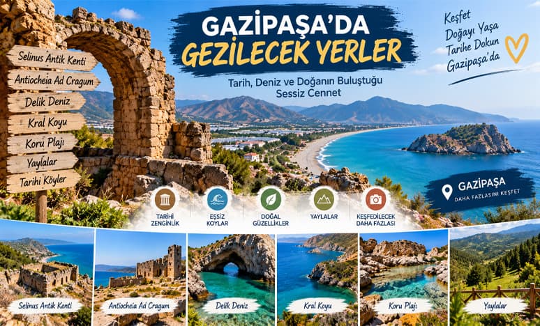 Sessiz Cennet Gazipaşa’da Gezilecek Yerler